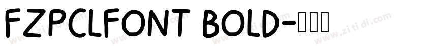 FZPCLFONT BOLD字体转换